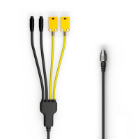 AIM Split 2 719 аналоговый + 2 TC 50 cm, черный / желтый