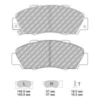 Ferodo Racing FCP905 колодки тормозные передние, состав колодок DS Performance, черный