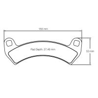 Pagid 6001 колодки тормозные передние, толщина 7,6 мм, состав UT 2
