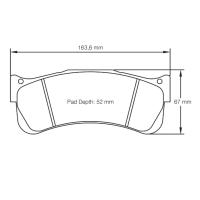Pagid 8038 колодки тормозные передние, толщина 22 мм, состав  RSL 1E