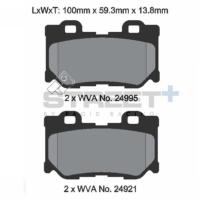 Pagid 8100 колодки тормозные задние, толщина 13,8 мм, состав SP (Street+)