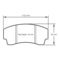 Pagid 2127 колодки тормозные, толщина 16 мм, состав RSL 29