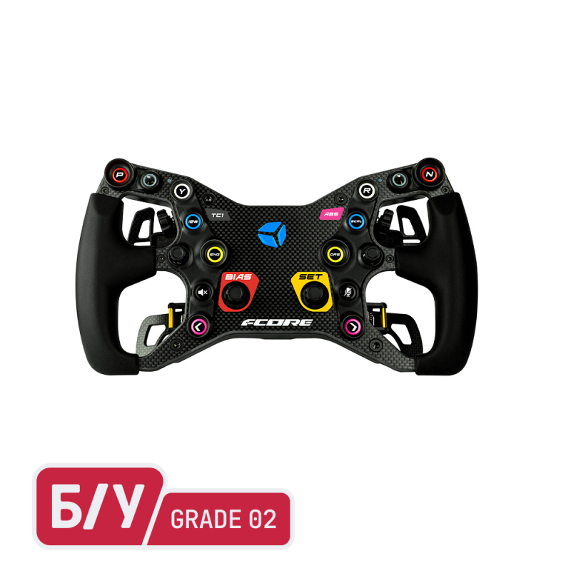 Cube Controls F-CORE руль для симрейсинга USB/Bluetooth (быстросъем в к-те), 4 лепестка, б/у