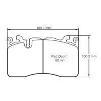 Pagid 8269 колодки тормозные передние, толщина 15,6 мм, состав RSC 1