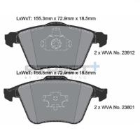 Pagid 8180 колодки тормозные передние, толщина 18,5 мм, состав SP (Street+)