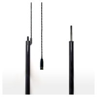 AIM потенциометр Eclipse, шаровый шарнир, разъем Binder 719, ход штока 225 мм, черный