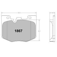 Performance Friction 1867 колодки тормозные передние