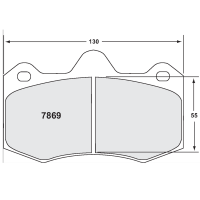 Performance Friction 7869 колодки тормозные передние, толщина 17 мм, состав Z-Rated, черный
