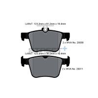 Pagid 8102 колодки тормозные задние, толщина 16,4 мм, состав SP (Street+)