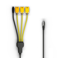 AIM Split 1 719 аналоговый + 3 TC 50 cm, черный \ желтый