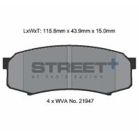 Pagid 8007 колодки тормозные задние, толщина 15 мм, состав SP (Street+)