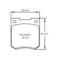 Pagid 3190 колодки тормозные передние, толщина 14,4 мм, состав RSH 42