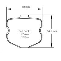 Pagid 8240 колодки тормозные передние, толщина 14,5 мм, состав RSL 29
