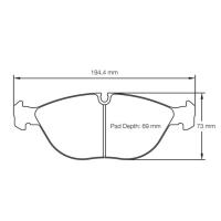 Pagid 2830 колодки тормозные передние, толщина 20 мм, состав RSL 29