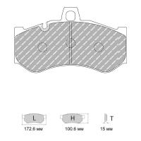 Ferodo Racing FRP3147 колодки тормозные, состав колодок DS Performance, черный