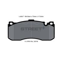 Pagid 8068 колодки тормозные задние, толщина 17 мм, состав SP (Street+)