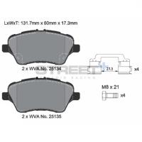 Pagid 8197 колодки тормозные передние, толщина 17,3 мм, состав SP (Street+)