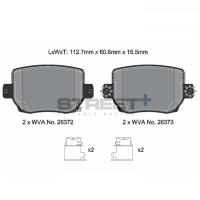 Pagid 8281 колодки тормозные задние, толщина 16,5 мм, состав SP (Street+)