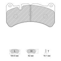 Ferodo Racing FDS4212 колодки тормозные передние, состав колодок DS Performance, черный