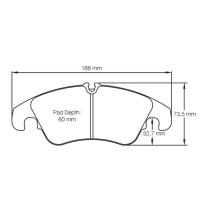 Pagid 8096 колодки тормозные передние, толщина 18,5 мм, состав RSL 19