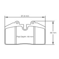 Pagid 1203 колодки тормозные задние, толщина 17,5 мм, состав RSL 29
