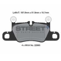 Pagid 8272 колодки тормозные задние, толщина 15,7 мм, состав SP (Street+)