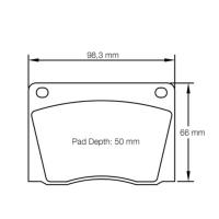 Pagid 8042 колодки тормозные передние, толщина 16 мм, состав RSH 42