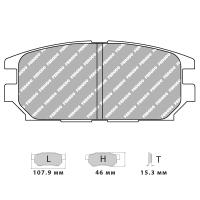 Ferodo Racing FCP1280 колодки тормозные задние, состав колодок "R" (DS 3000), черный