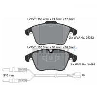 Pagid 8069 колодки тормозные передние, толщина 17,9 мм, состав SP (Street+)