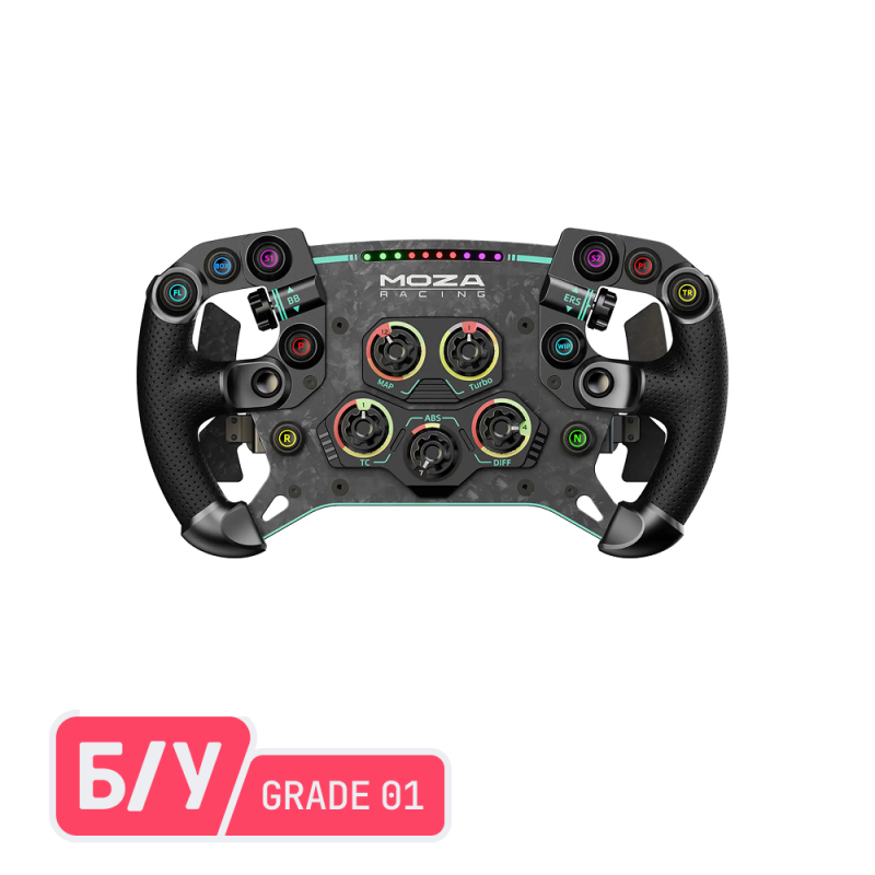MOZA Racing GS V2P руль для симрейсинга (кожа), 300 мм, б/у