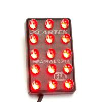 Cartek фонарь дождевой + стоп сигнал (2 в 1) FIA, вертикальный, черный