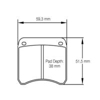 Pagid 1362 колодки тормозные передние, толщина 10,5 мм, состав RSH 42