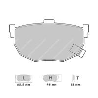 Ferodo Racing FCP638 колодки тормозные задние, состав колодок "H" (DS 2500), черный