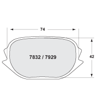 Performance Friction 7832 колодки тормозные, толщина 23 мм, состав Z-Rated, черный