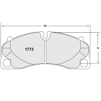 Performance Friction 1773 колодки тормозные передние, толщина 17 мм, состав 11, черный