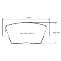 Pagid 7035 колодки тормозные задние, толщина 16 мм, состав RSL 2