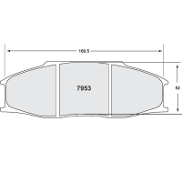 Performance Friction 7953 колодки тормозные, толщина 30 мм, состав 08, черный