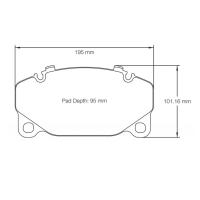 Pagid 8286 колодки тормозные передние, толщина 18 мм, состав RSC 1