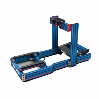 Trak Racer TR120S V2 кокпит для симрейсинга, TR ONE кронштейн фронтальный с нижним креплением, профиль с подпятником под педали, синий