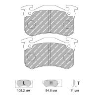 Ferodo Racing FCP558 колодки тормозные задние, состав колодок DS Performance, черный