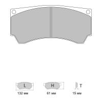 Ferodo Racing FRP3082 колодки тормозные задние, состав колодок "H" (DS 2500), черный
