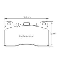 Pagid 8089 колодки тормозные задние, толщина 15,7 мм, состав RSC 1