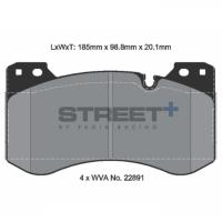 Pagid 8302 колодки тормозные передние, толщина 20,1 мм, состав SP (Street+)