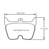 Pagid 8058 колодки тормозные, толщина 22 мм, состав RSH 3