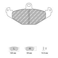 Ferodo Racing FCP878 колодки тормозные задние, состав колодок "G" (DS 3.12), черный