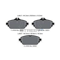 Pagid 8008 колодки тормозные передние, толщина 19,3 мм, состав SP (Street+)