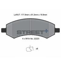Pagid 8136 колодки тормозные передние, толщина 18,8 мм, состав SP (Street+)