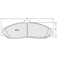Performance Friction 0731 колодки тормозные передние, толщина 15 мм, состав Z-Rated, черный