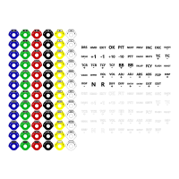 Ascher Racing наклейки на энкодер, черный