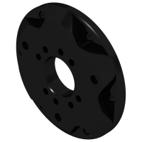 Ascher Racing проставка ступицы руля (SC2 - 70 мм), черный